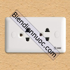 Ổ cắm đôi 3 chấu 16A SINO S1982E