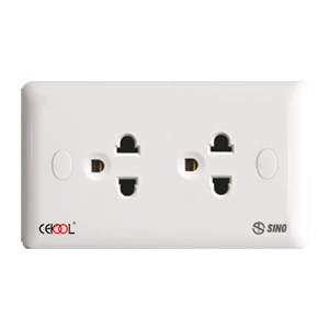 Ổ cắm đôi 3 chấu 16A SINO S1982E