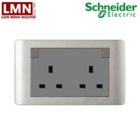 Ổ CẮM ĐÔI 3 CHẤU 2 CỰC CÓ CÔNG TẮC 13A E84T25D_SA_G19 ZENCELO SCHNEIDER