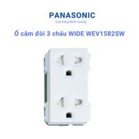 Ổ cắm đôi 3 chấu Panasonic WIDE WEV1582SW