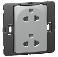 Ổ cắm đôi 3 cực chuẩn Âu Mỹ 16A 2P+E – 250V ( 283104 )