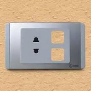 Ổ cắm đơn 2 chấu 16A với 2 lỗ S68U/XX