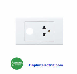 Ổ cắm đơn 3 chấu 16A với 1 lỗ Sino S18UEX