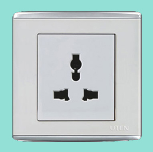 Ổ cắm đơn 3 chấu UTEN V4.0GZ13/N