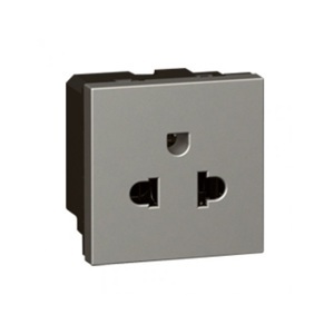 Ổ cắm đơn 3 chấu xám Legrand 572616