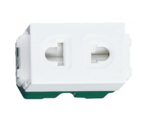 Ổ cắm đơn có màn che Panasonic WEV1081SW