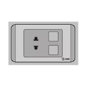 Ổ cắm đơn Sino S68GU/X