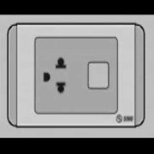 Ổ cắm đơn Sino S68UE/X