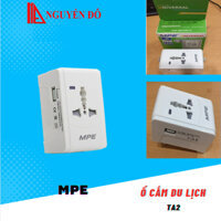 Ổ cắm du lịch, tích hợp cổng USB MPE TA2 chức năng chuyển chân cắm điện  sạc điện thoại, laptop TỔNG KHO ĐIỆN NGUYỄN ĐÔ