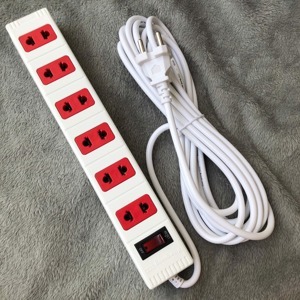 Ổ cắm ECO 6 lỗ 2 chấu dây 5m Điện Quang ĐQ ESK 5BR 62ECO