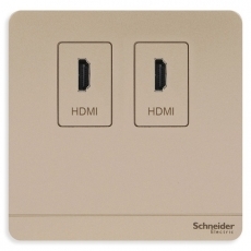 Ổ cắm HDMI đôi Schneider E8332HDHD_WE_G19