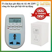 Ổ cắm hẹn giờ bật tắt tự động điện tử AL-06 công suất 10A-220V Bảo hành 6 tháng