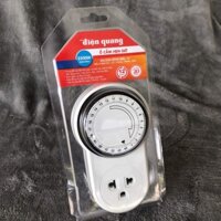 Ổ Cắm Hẹn Giờ Cơ Điện Quang, có hướng dẫn Tiếng Việt, Bảo Hành 12 tháng ( ĐQ ESK MT06 WBL)