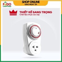 Ổ cắm hẹn giờ cơ núm xoay Điện Quang (cái) chính hãng bảo hành 1 năm