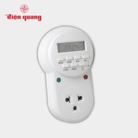 Ổ cắm hẹn giờ ĐQ ESK DT12 W 13 (Điều chỉnh điện tử 1 lỗ - 3 chấu trắng)