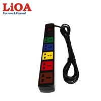 Ổ cắm kéo dài đa năng 6 ổ cắm LiOA 6DN2.32N