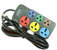 Ổ cắm kéo dài đa năng kết hợp LiOA - 2200W 6 ổ cắm 3D3S32 - 5m