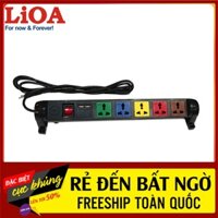 Ổ cắm kéo dài đa năng xoay LiOA có cổng sạc USB 5V-1A (6D32N2XUSB)