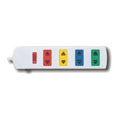 Ổ cắm kéo dài phổ thông bảo vệ quá tải bằng CB Lioa 4S5W 5m