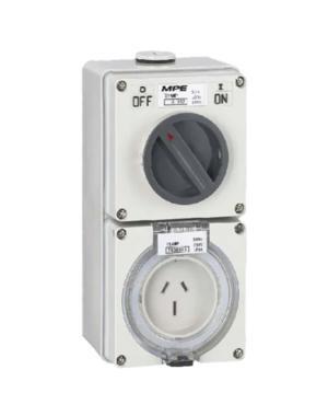 Ổ cắm kết hợp công tắc 3 cực MPE S-332