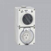 Ổ cắm kết hợp công tắc 3 cực S-315