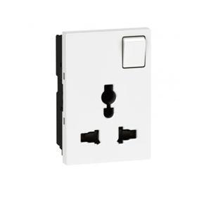 Ổ cắm Legrand, đa năng kèm công tắc, màu trắng Arteor | 572135