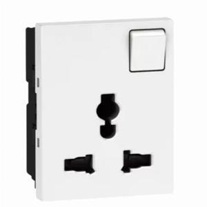 Ổ cắm Legrand, đa năng kèm công tắc, màu trắng Arteor | 572135