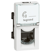 Ổ cắm Legrand, ổ điện thoại, màu trắng Arteor  572300