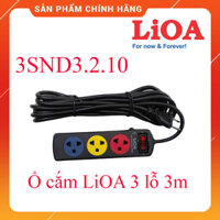 Ổ cắm LiOA 3 lỗ 3SND3.2.10 3 ổ 3 chấu đa năng kéo dài 3m chính hãng - Điện Nước Quân Hiền