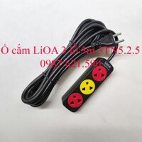 Ổ Cắm LiOA 3 Lỗ 5M 3TN5.2.5 3 Chấu Không Công Tắc