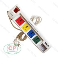 Ổ cắm LiOA, 4 lổ, 3, chấu, 1 công tắt, có đồng hồ đo watt [4OFSSW3-3]