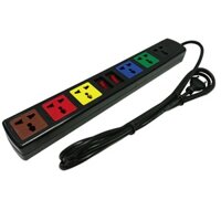 Ổ CẮM LIOA 6 LỖ 3 CHÂU 6D32N DÂY DÀI 3M/5M