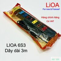 Ổ Cắm Lioa 6S dây 3mx2 - 6S3