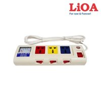 Ổ Cắm Lioa Có Đồng Hồ Vol 3OFSSV2.5-2 | 3300W – 2,5 Mét Dây