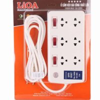 Ổ Cắm Lioa công suất cao  6SS2.5-2 dây 2.5 mét