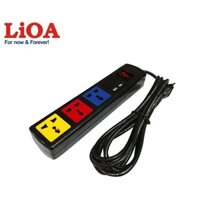 Ổ cắm LiOA đa năng có cổng sạc USB 5V - 1A sạc điện thoại, máy tính bảng 3D32NUSB