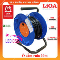 Ổ Cắm LiOA Quay Tay Kéo Dài Kiểu Rulo, Loại Dùng Cho Công Trường, Dây Dài 20m/30m. Model QT2025/ QT3025