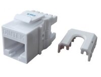 Ổ cắm mạng âm tường DINTEK Module Jack Cat.6 dạng dọc F-Jack 1305-04043 chính hãng