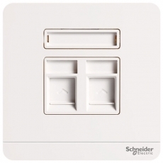 Ổ cắm mạng cat5e đôi Schneider E8332RJS5_WD_G19