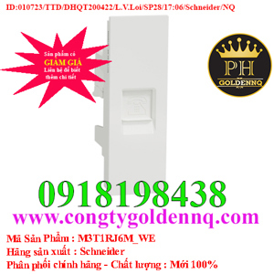 Ổ cắm mạng CAT6 Schneider M3T1RJ6M_WE - Size S