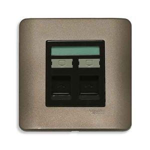 Ổ cắm mạng đôi Schneider Cat6 Zencelo Series E8432RJS_6_SZ_G19