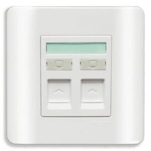 Ổ cắm mạng đôi Schneider Cat6 Zencelo Series E8432RJS_6_G19
