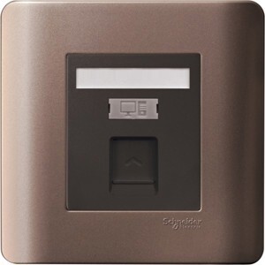 Ổ cắm mạng đơn Schneider Cat5E Zencelo Series E8431RJS_5_SZ_G19