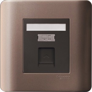 Ổ cắm mạng đơn Schneider Cat6 Zencelo Series E8431RJS_6_SZ_G19