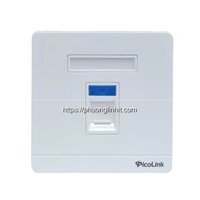 ổ cắm mạng RJ45 Cat5e mặt vuông âm tường PicoLink PL-M191-01 gồm ( nhân Rj45 Cat5e & mặt )