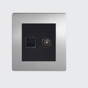 Ổ cắm mạng + tivi Artdna A77-E0203