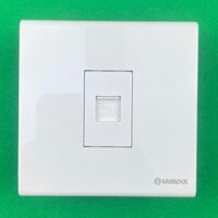 Ổ Cắm Máy Tính, Ổ Cắm Mạng 8 Dây CAT6 Có Màng Che Vuông Sino Dòng S98CC - Hàng Ghép Mặt Vuông S98CC31RJ6