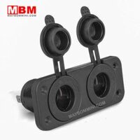 Ổ cắm nguồn tẩu thuốc lá trên ô tô 12V 120W đuôi cái 2 lổ