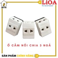 Ổ Cắm Nối Chia 3 Lioa, Phích Cắm 1 ra 3 Lioa - MITA - ON3NCD