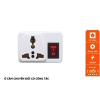 Ổ Cắm – Phích Cắm Chuyển Đổi Từ 3 Chạc Sang 2 Chấu, An Toàn Và Tiện Dụng, Có Công Tắc Bật Tắt – TakyShop 8609